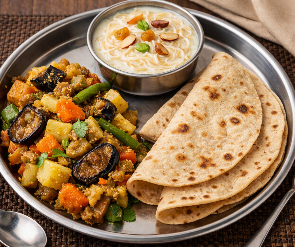 Matter Paneer, Butter Chapati & Semiya Kheer