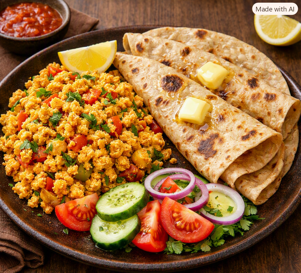 Egg_Bhurji_&_Butter_Chapati_Combo
