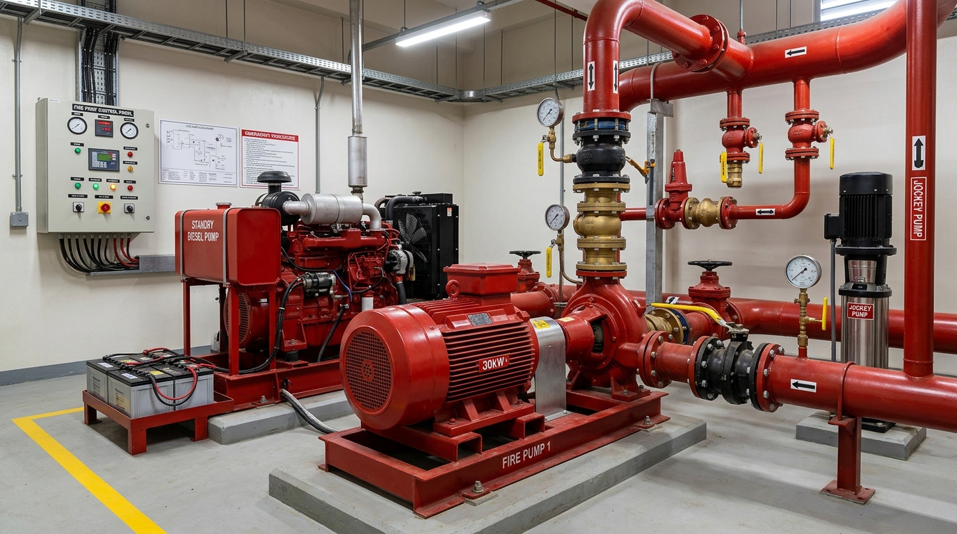 Automatic Fire Pump Room Engineering & Control Panels